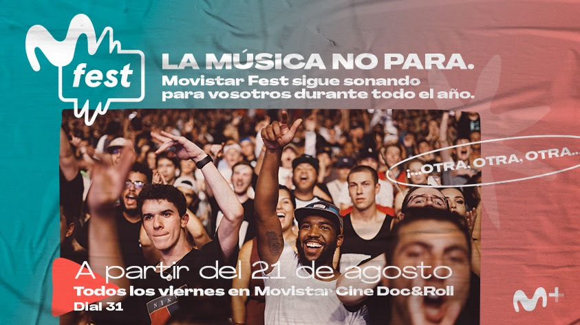 Movistar Plus dedicará 24 horas NON STOP a la MÚSICA, todos los viernes, con una franja horaria derivada de Movistar Fest